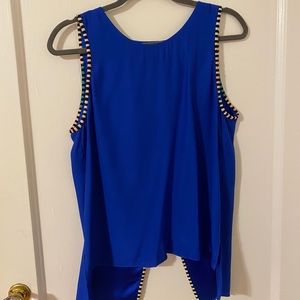 Parker Cobalt Blue Top with Open Back